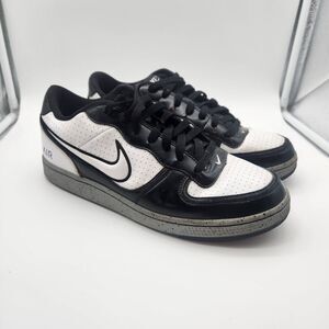 RARE Nike Air Indee White Black Patent Leather Sz 10  318488-113